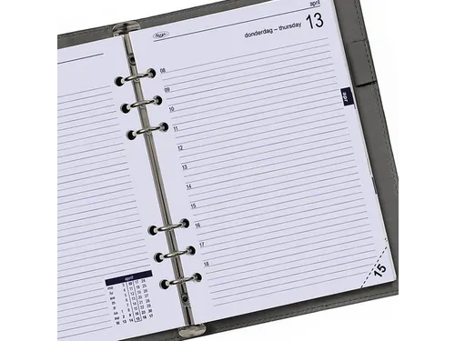 Agendavulling 2027 Kalpa A5 1dag/1pagina