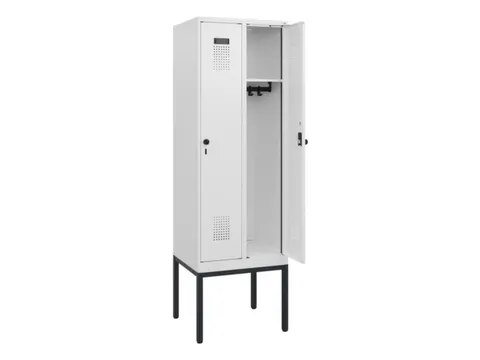 schoollocker,HxBxD 1950x600x500mm,2vak,vak B 300mm,draaigrendel