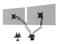 Monitorbeugel SELECT PLUS met arm voor 2 schermen met tafelbevestiging