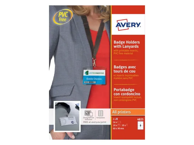 lanyard Avery met badge