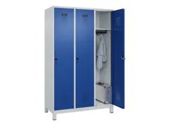 locker,HxBxD 1950x1200x500mm,3vak,vak B 400mm,draaigrendel,voeten