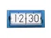 Horloge de table NeXtime 'Big Flip' 36x16,7x8,5cm acrylique bleu