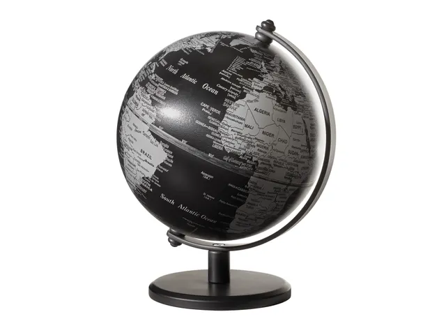 TROIKA Wereldbol Gagarin 13cm Zwart-zilver