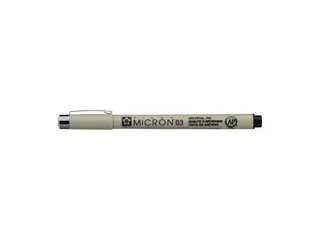 Fineliner Sakura pigma micron zwart 0.35mm - 7