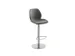tabouret de bar,assise H 525-775mm,assise tissu anthracite chiné