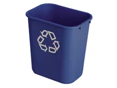 Papierbak Rubbermaid recycling medium 26 Liter blauw