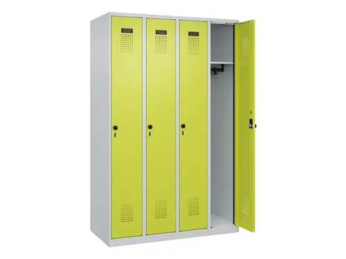 locker,HxBxD 1850x1200x500mm,4vak,vak B 300mm,draaigrendel