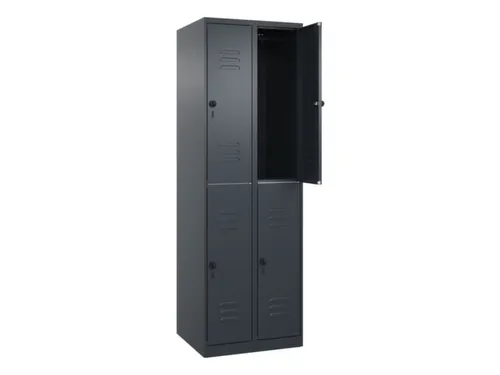 dubbeldekse locker,HxBxD 1850x600x500mm,2x2vak.,vak B 300mm