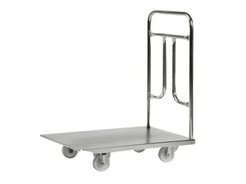 duwbeugelwagen,draagverm. 300kg,laadvl. LxB 805x510mm,staalplaat