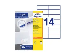 Etiket Avery 3678 97x37mm wit 1400 stuks