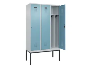 locker voor scheiding van kleding,HxBxD 2120x1200x500mm,3vak - 1