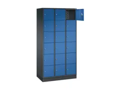 lockerkast,HxBxD 1950x920x500mm,3x6vakken,cil.-slot,sokkel