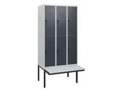 Dubbeldekse dekenkist,HxBxD 1950x900x815mm,3x2vak.,vak B 300mm