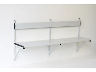 wandbank HxLxD 710x1015x360mm aluminium lijsten frame RVS - 2