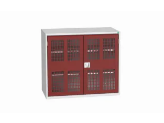 universele kast,HxBxD 1000x1300x550mm,2xStalen bodem,draaigrendelslot - 1