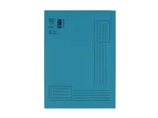 Vouwmap Quantore A4 ongelijke zijde 250gr blauw - 3
