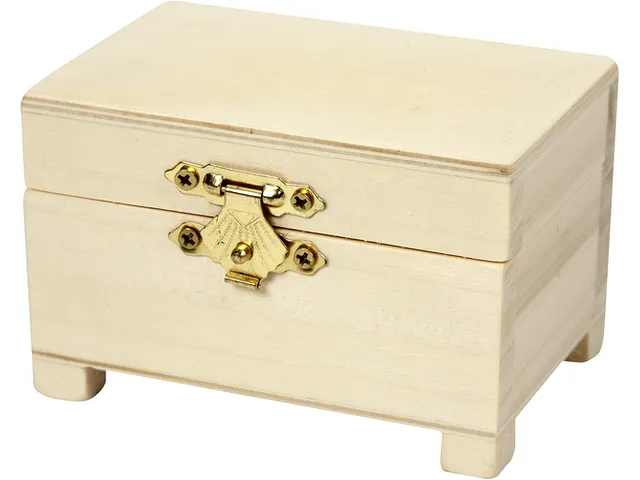 Schatkist Creativ Company 6x9x6cm hout