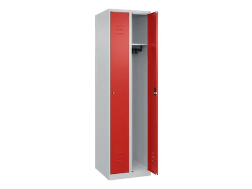 locker,HxBxD 1850x500x500mm,2vak,vak B 250mm,cil.-slot,staand op vloer