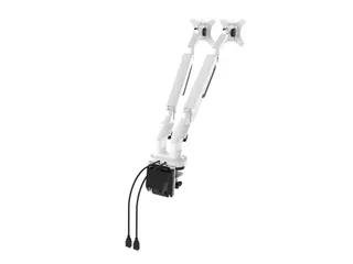 Dubbele Monitorarm Wit Incl. USB Poorten - 2