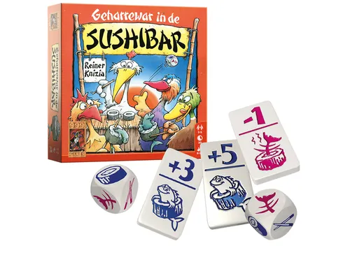 999Games Geharrewar in de Sushibar Dobbelspel 8+