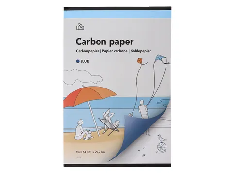 Papier carbone Qbasic A4 21x29,7cm 10 feuilles bleu