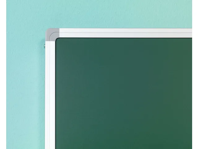 Tableau scolaire craie simple face 100x200cm magnétique émaillé ver
