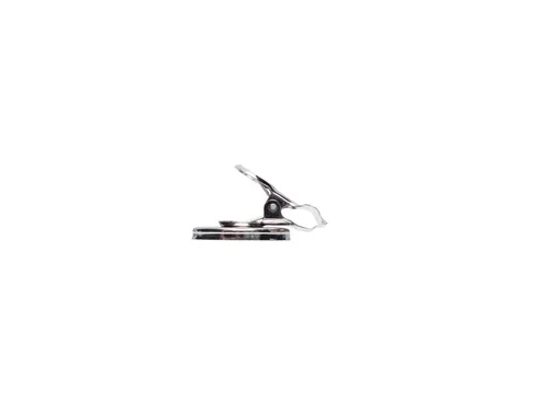 Papierklem MAUL Bulldog met magneet 30mm capaciteit 10mm zilver