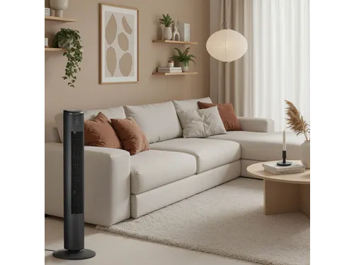 Ventilator torenmodel groot afstandsbediening zwart 75cm