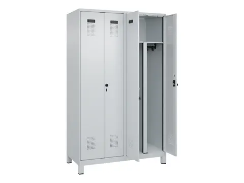 PBM-locker,HxBxD 1950x1200x500mm,4vak,vak B 300mm,draaigrendel