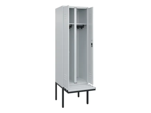 locker voor scheiding van kleding,HxBxD 2120x600x815mm,2vak