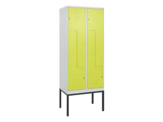Z-garderobekast,HxBxD 2120x800x500mm,vak B 200/400mm,cil.-slot - 1