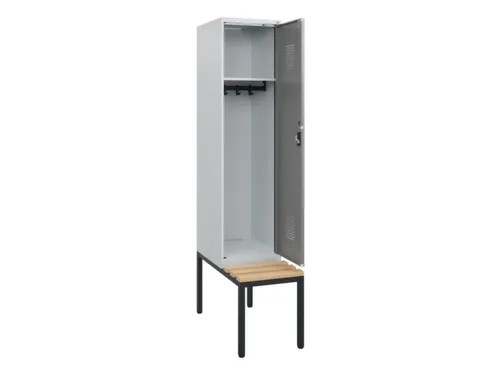 locker met bank,HxBxD 1950x400x815mm,1vak,vak B 400mm,cilinderslot