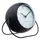 Wekker NeXtime Bubble alarm clock 11x8cm zwart metaal