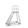 Bordestrap Aluminium Bordes 1680x 600x 800mm 7treden Aluminium