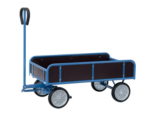 Handtrekwagen 4122V 400kg 945x545mm 4 Wanden Massief Rubber