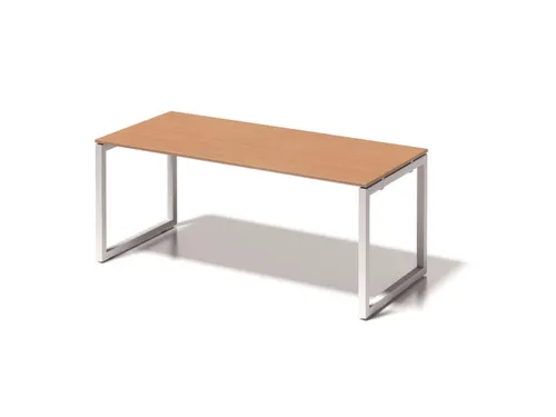 bureau,HxBxD 740x1800x800mm,blad beuken,sledeframe verkeerswit