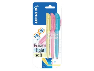 Markeerstift Pilot Frixion Light Soft Medium Blauw Geel Roze blister - 1