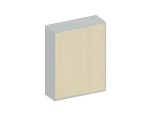 Schuifdeurkast 1540x1200x430mm Romp Lichtgrijs Decor Front Esdoorn - 1