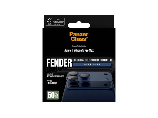 PanzerGlass Fender Camera Protector Deep Blue iPhone 17 Pro Max, Ap