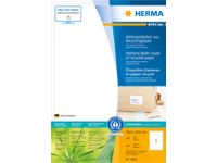 Etiket Herma Recycling 10831 199.6x289.1mm Wit 100 stuks