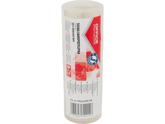 Kantoortape transparant 19mmx33m 8 stuks