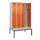 locker met bank,voor scheiding van kleding,HxBxD 2120x1200x815mm,4vak