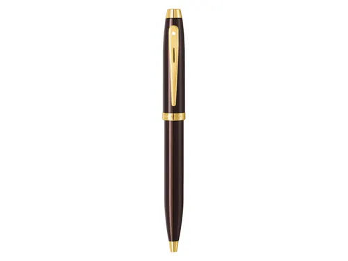 Balpen Sheaffer 100 E9370 Coffee brown PVD gold