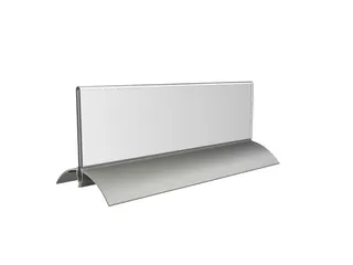 Tafelnaambord Europel 2 61x210mm acryl aluminium - 4