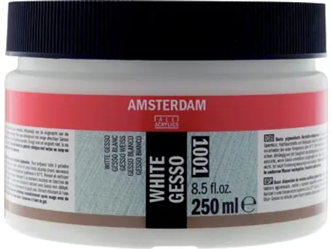 Witte Gesso, Fles Van 250 Ml
