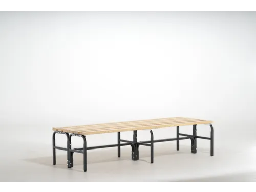 dubbele zitbank,HxLxD 450x1500x700mm,houten lijst,RAL7016
