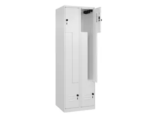Z-garderobekast,HxBxD 1850x600x500mm,vak B 150/300mm,draaigrendel - 2