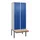 locker met bank,HxBxD 2120x800x815mm,2vak,vak B 400mm,draaigrendel
