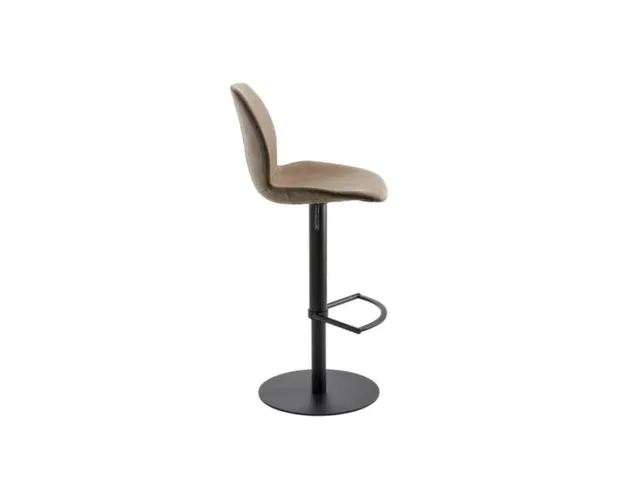 tabouret de bar,assise H 525-775mm,assise tissu sable chiné