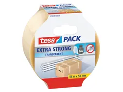 Verpakkingstape Tesapack Extra Strong 50mmx66m transparant PVC